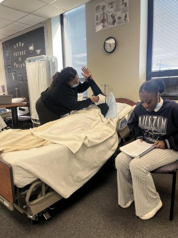 The CNA program teaches students how to work hands-on with patients before the students begin helping people in clinical settings. 