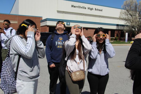 Students experience near totatility during latest eclipse