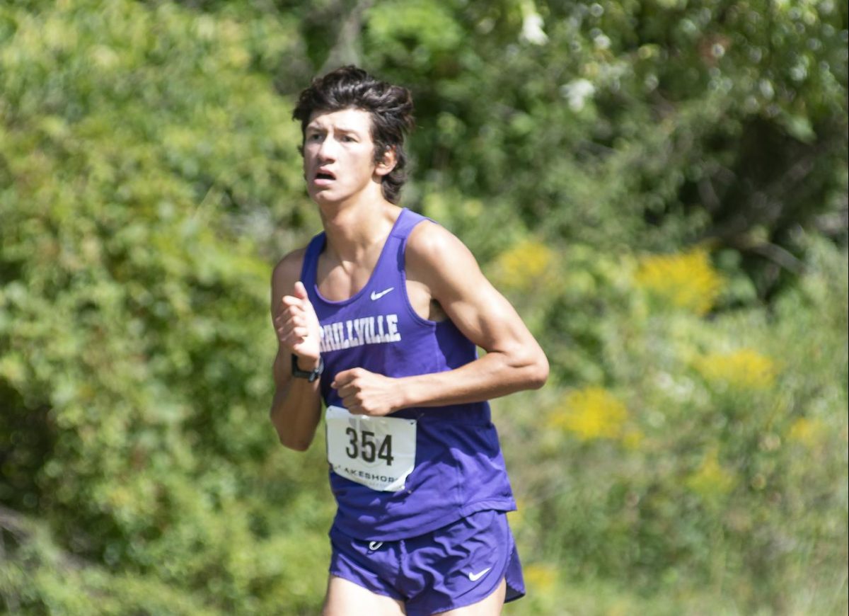 Carmelo Quintero stays focused on the finish line.