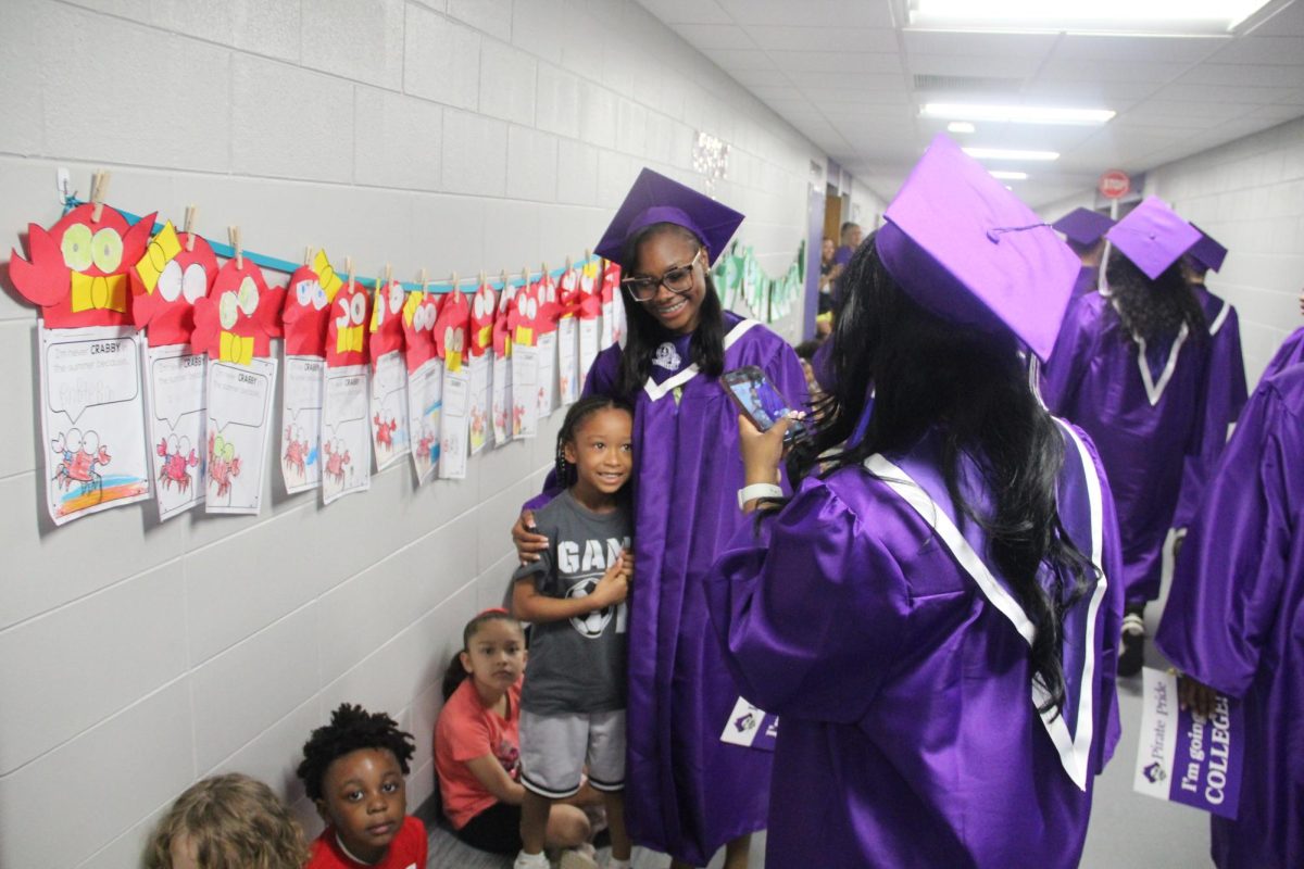 Class President Rosa Blevins enjoyed her visit to Iddings Elementary.
