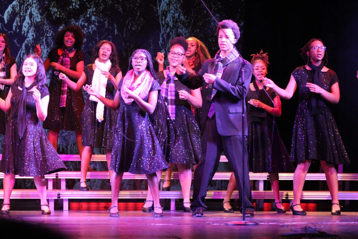 Tori Lee Harden performs with the Choralteens at the recent Christmas concert.